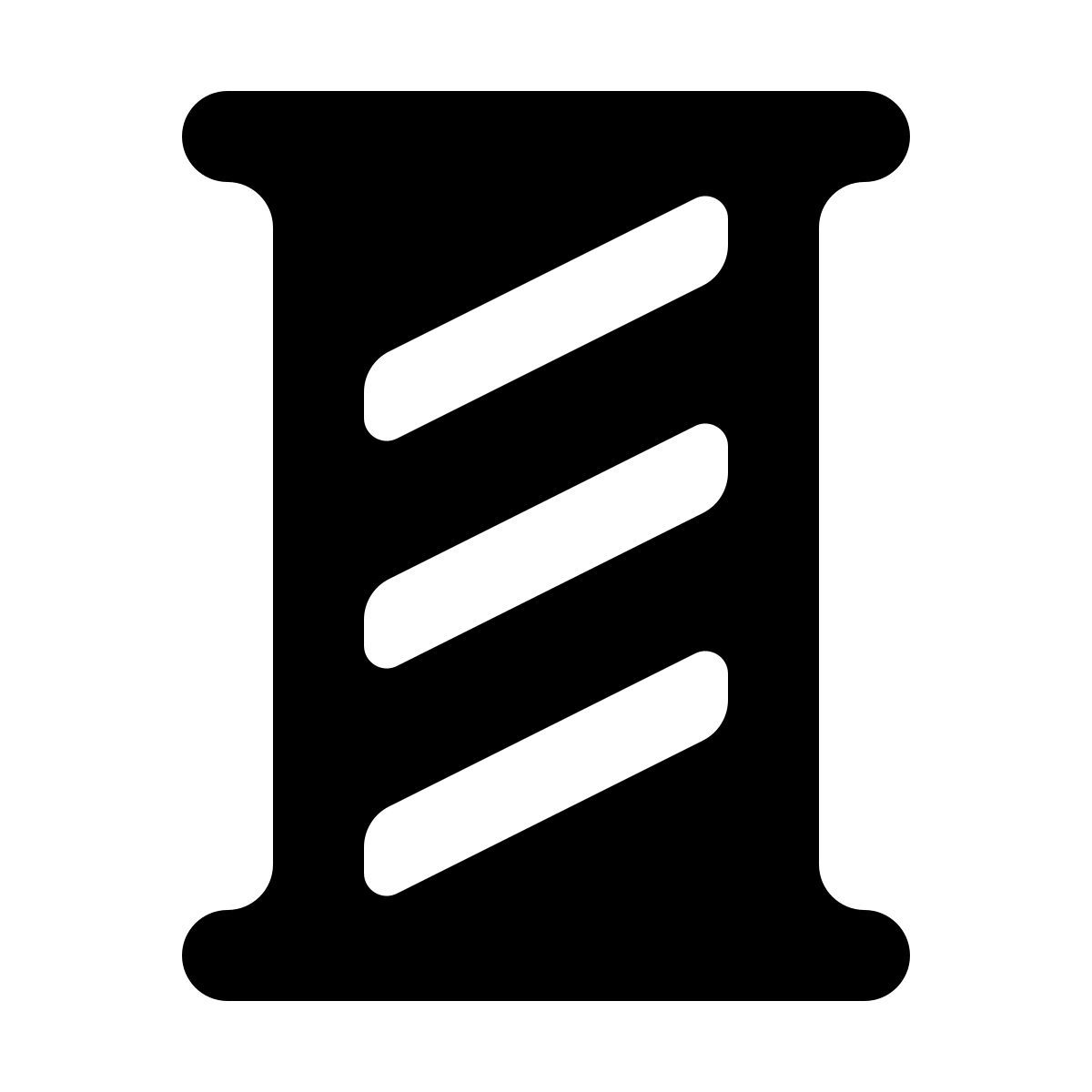 softteal line style poste de barbeiro icon