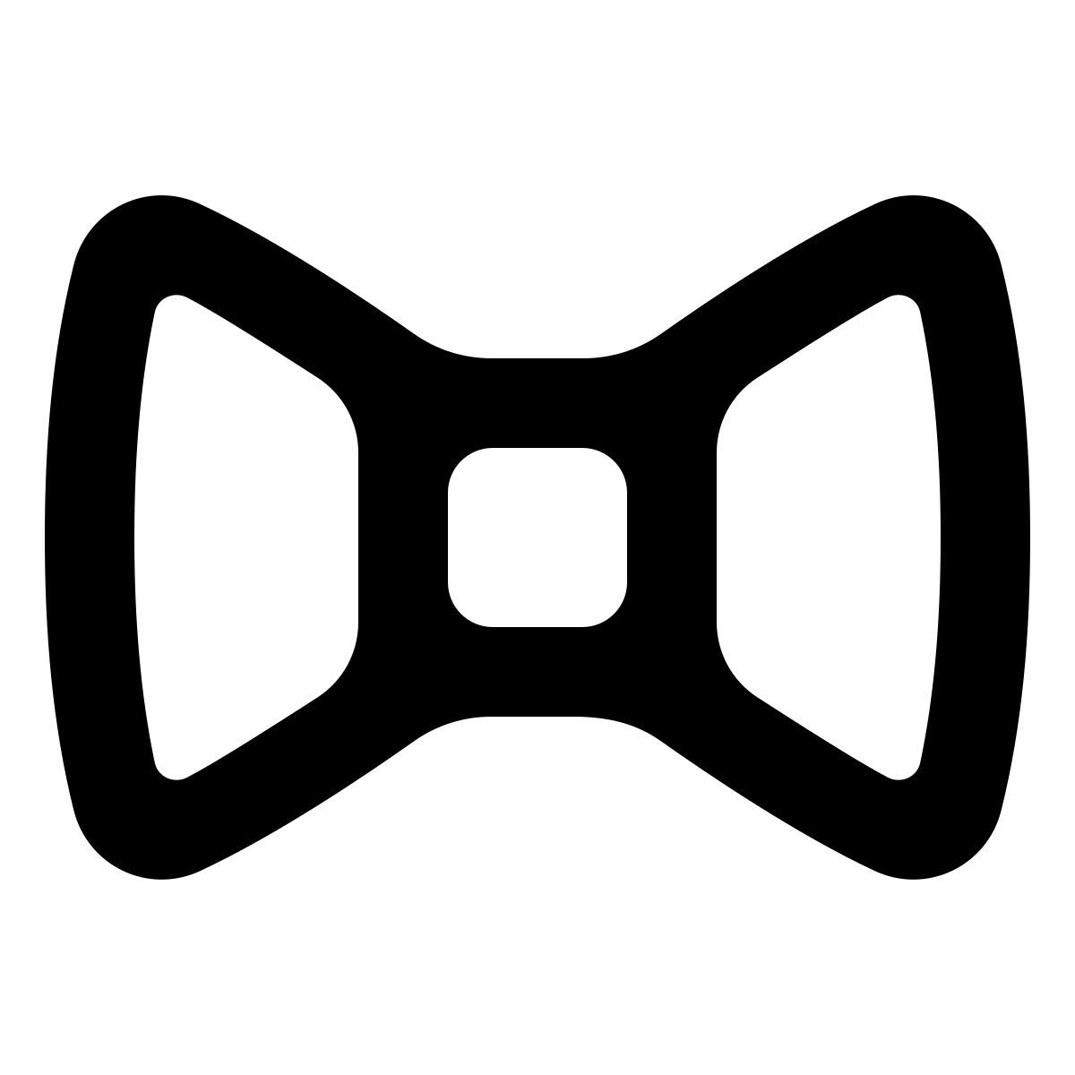 softteal line style bow tie icon