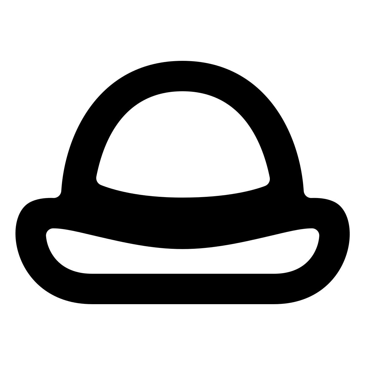 softteal line style chapéu coco icon