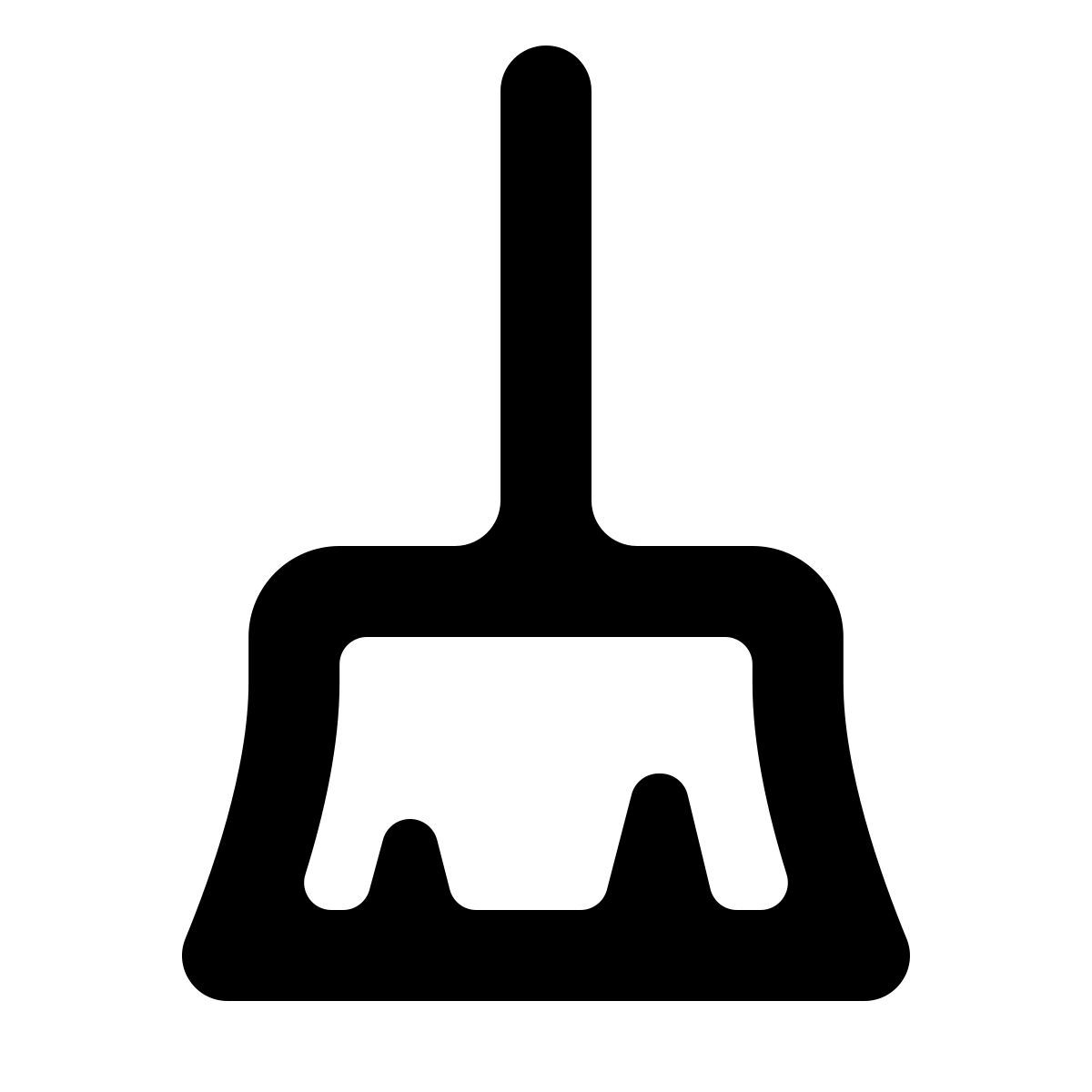 softteal line style broom icon