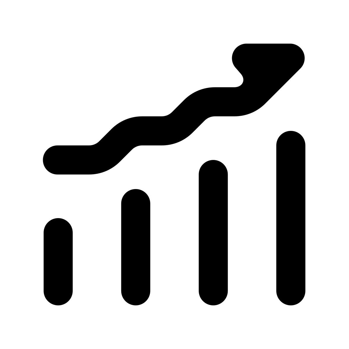 softteal line style 上昇気味 icon