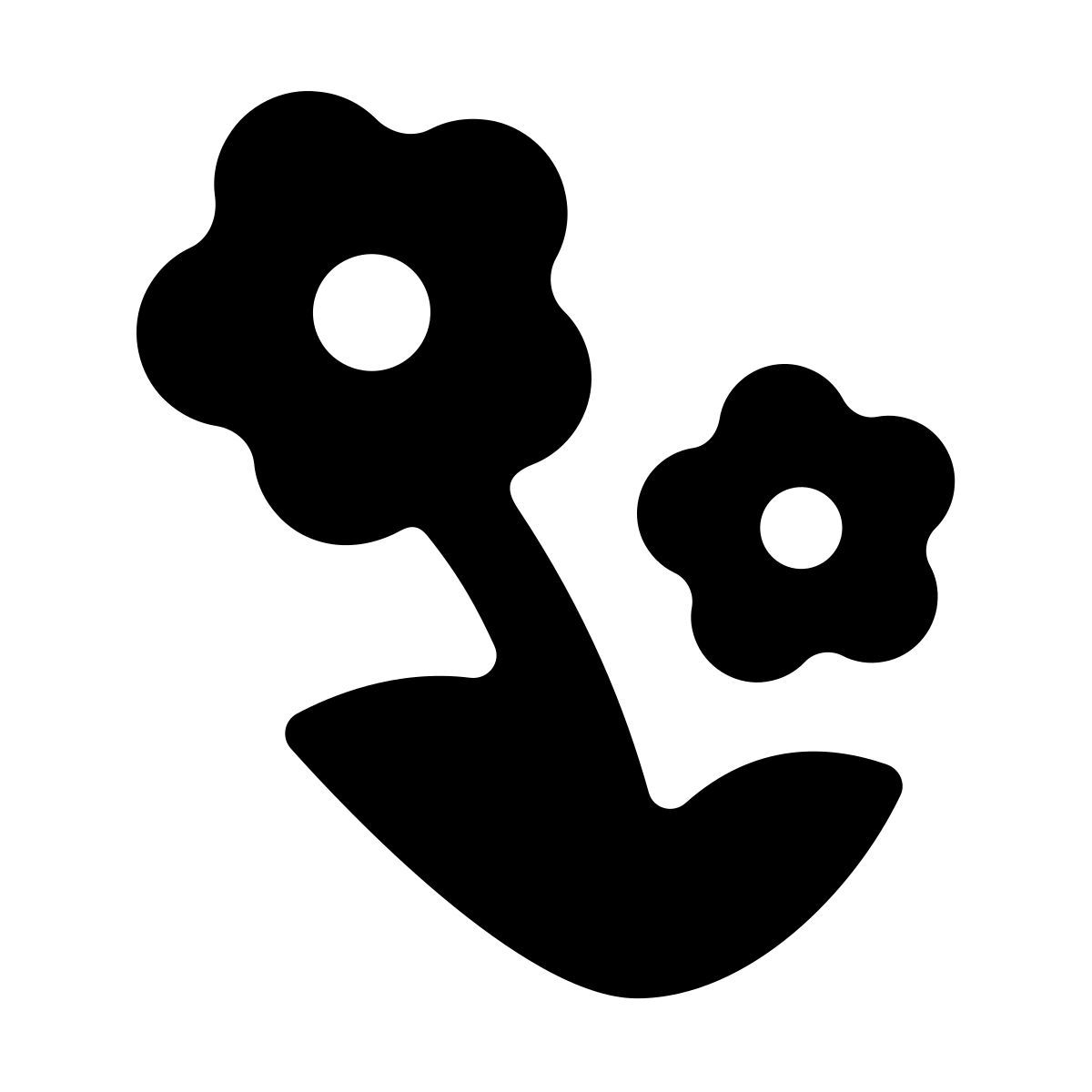 softteal line style 花束 icon