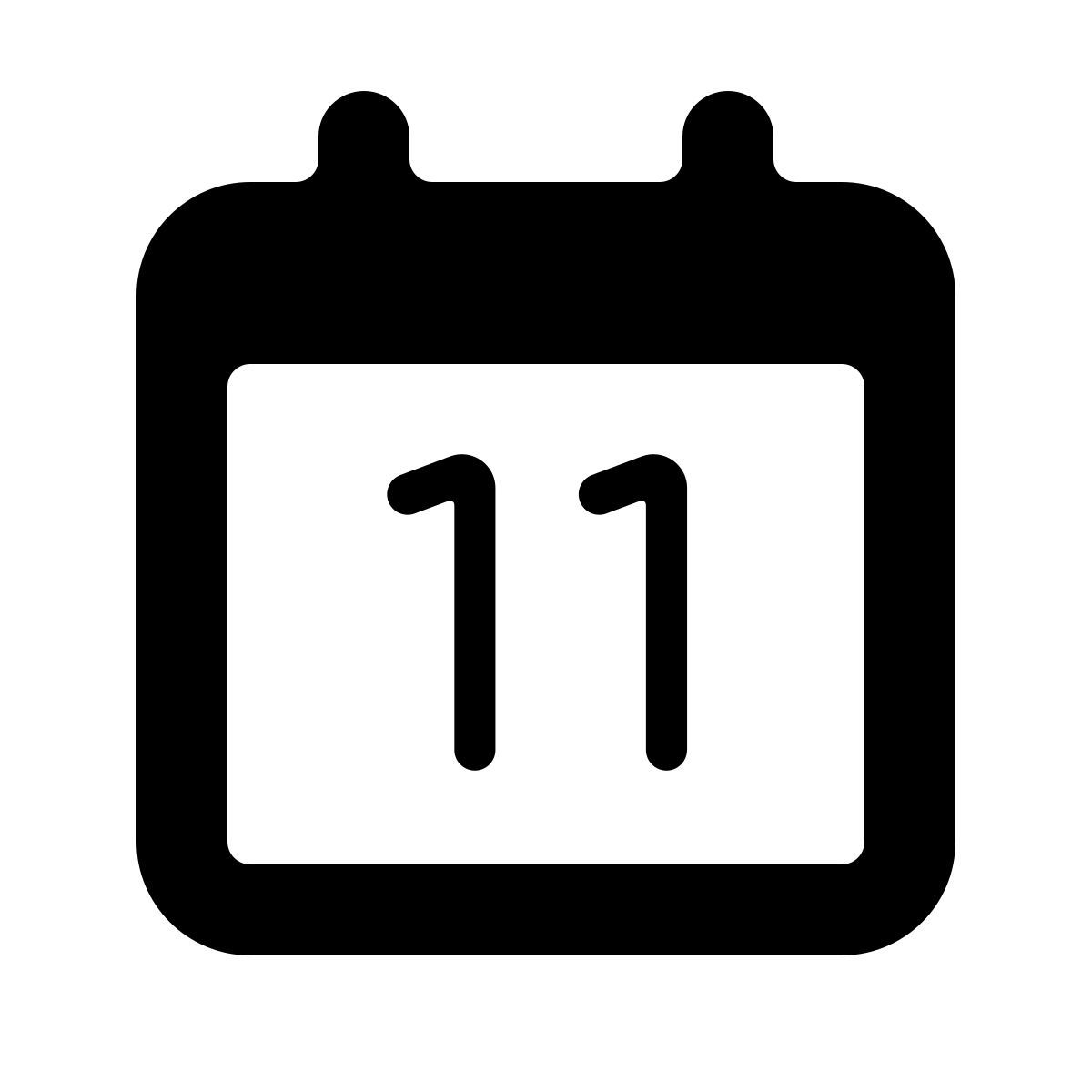 softteal line style calendar 11 icon