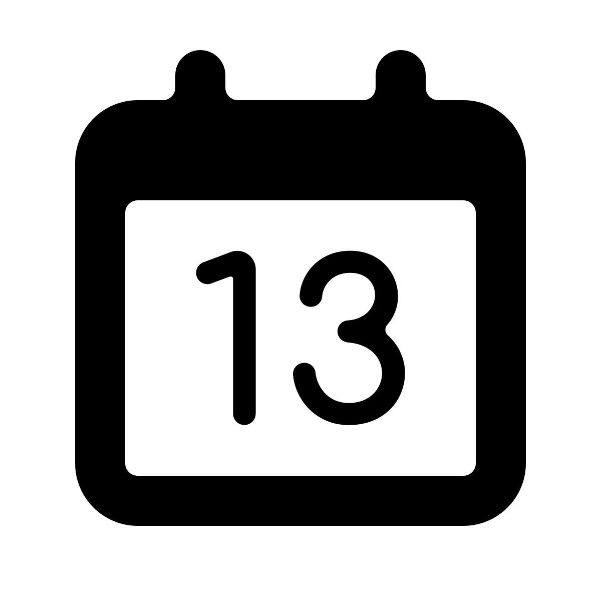 softteal line style 日历13 icon