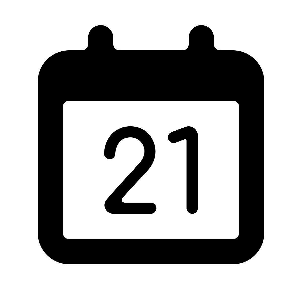 softteal line style 日历21 icon