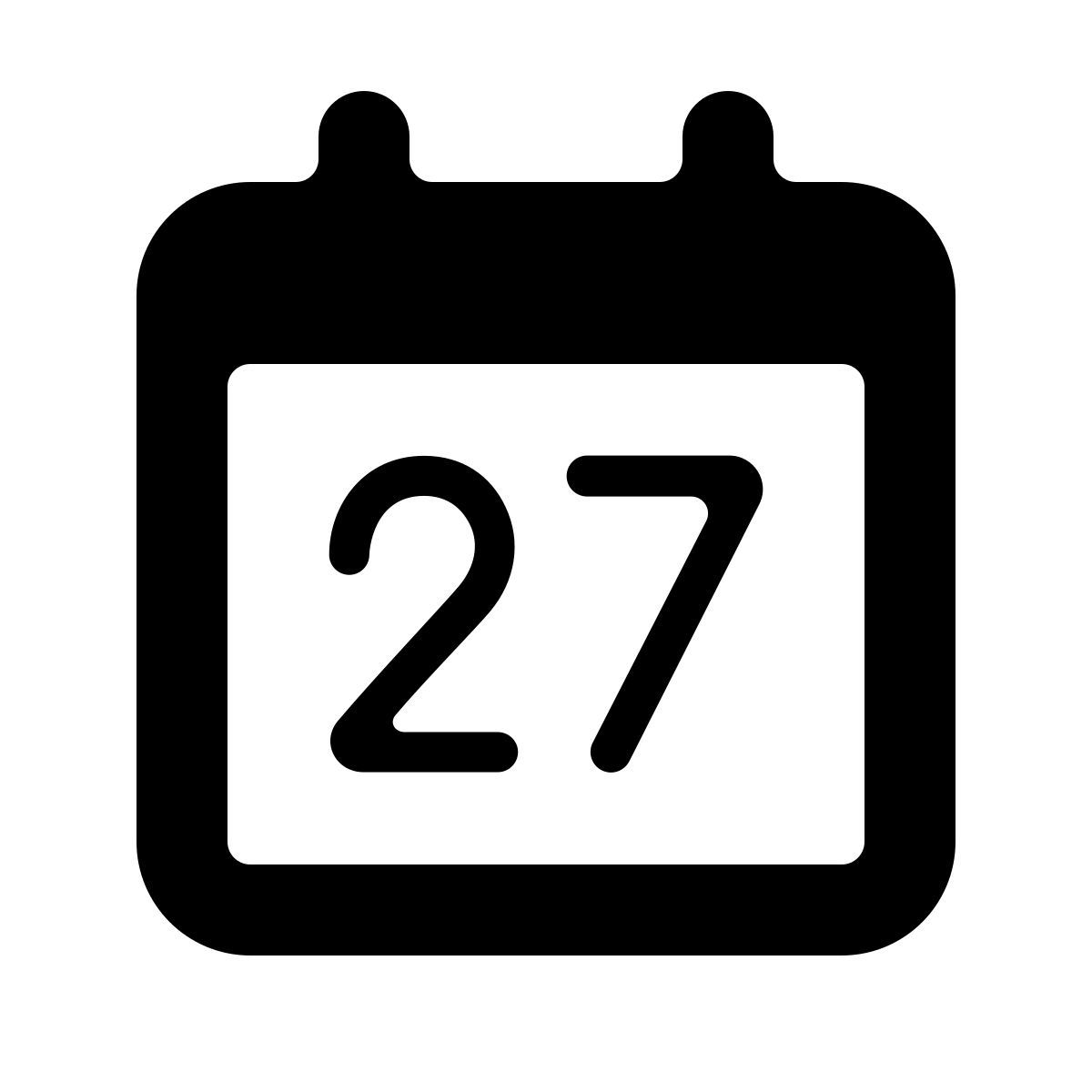 softteal line style 日历27 icon