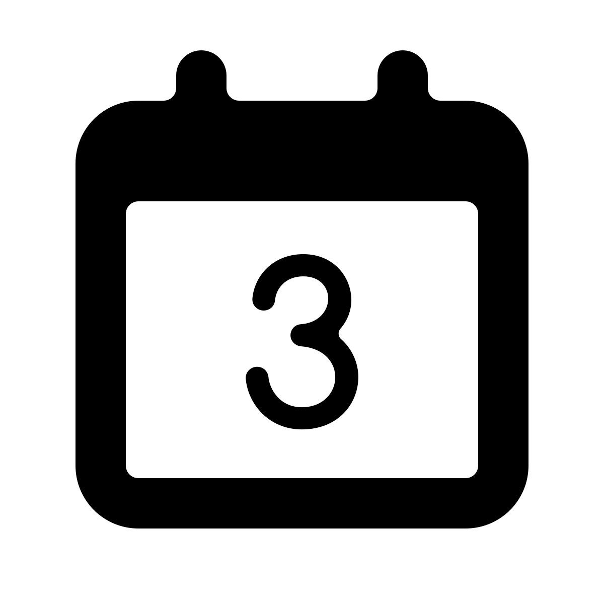 softteal line style calendar 3 icon