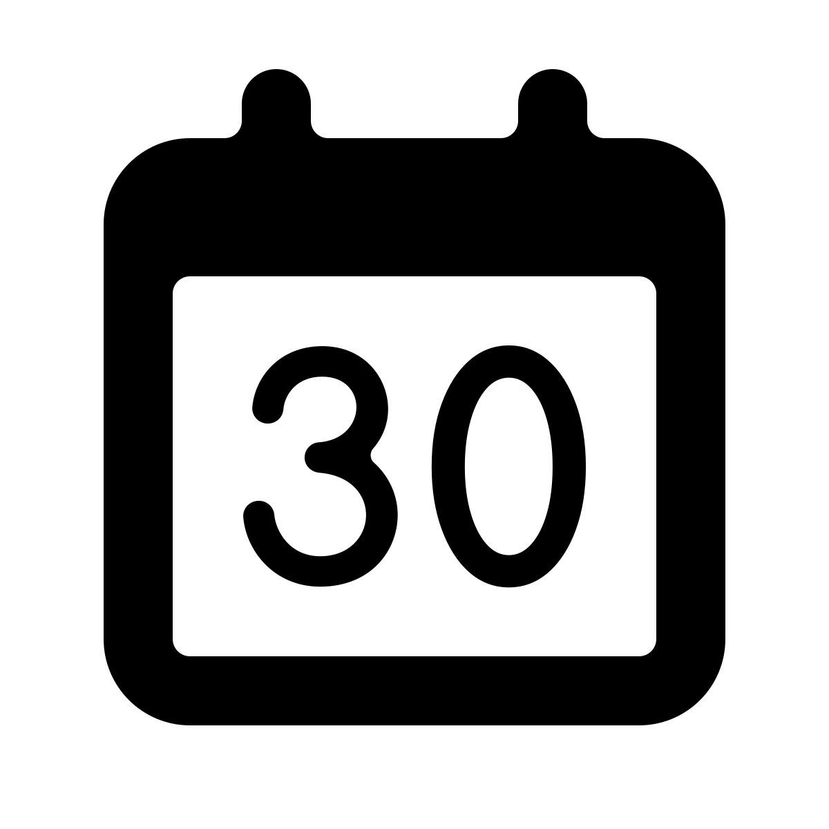 softteal line style calendar 30 icon