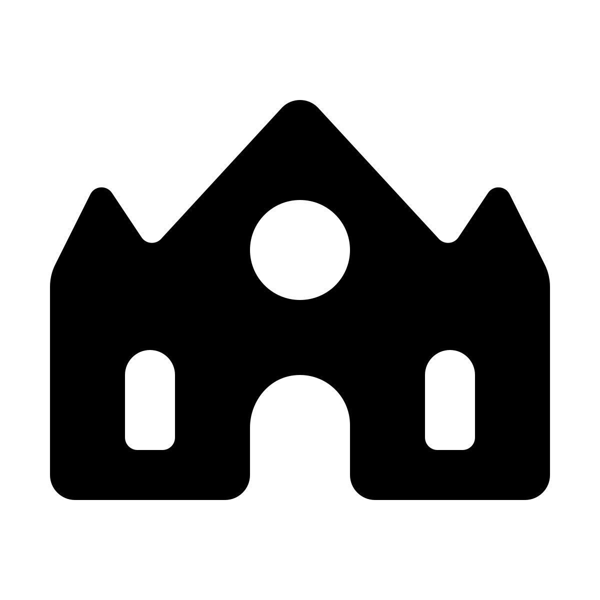 softteal line style catedral icon