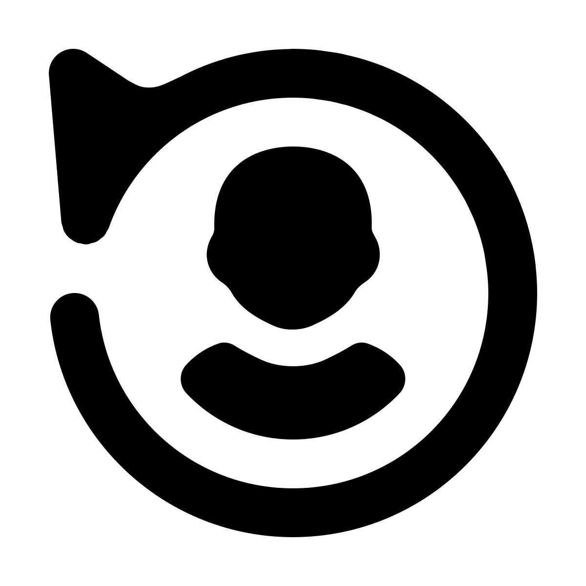 softteal line style cambia utente uomo icon