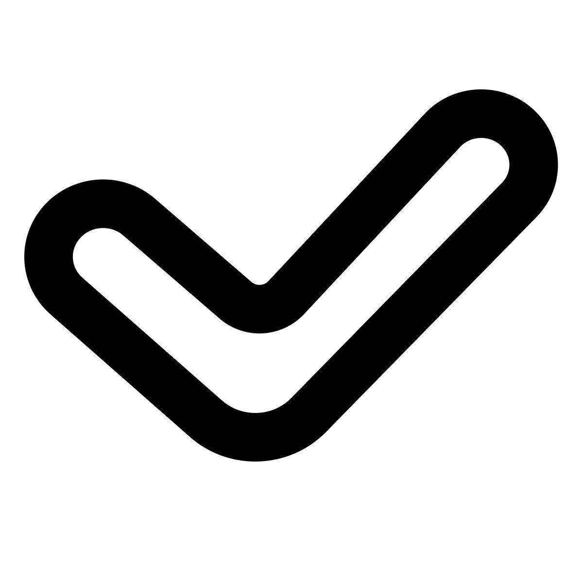 softteal line style галочка icon