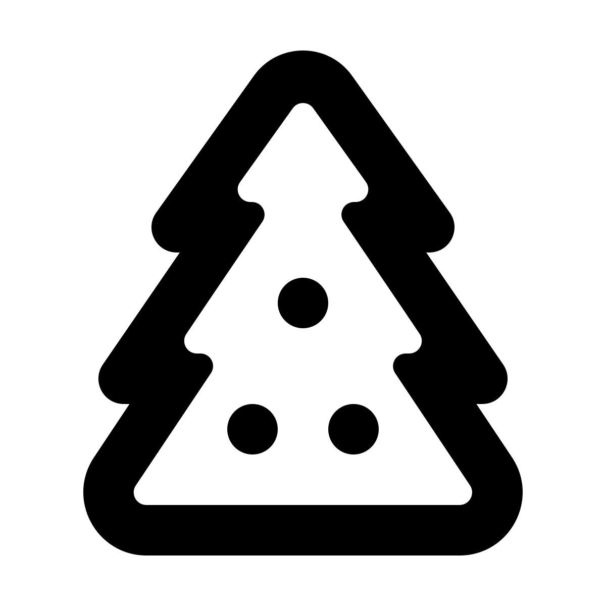 softteal line style 크리스마스 트리 icon