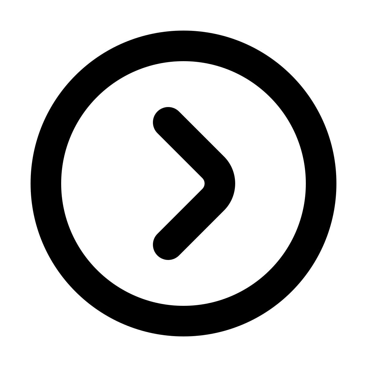 softteal line style шеврон вправо в круге icon