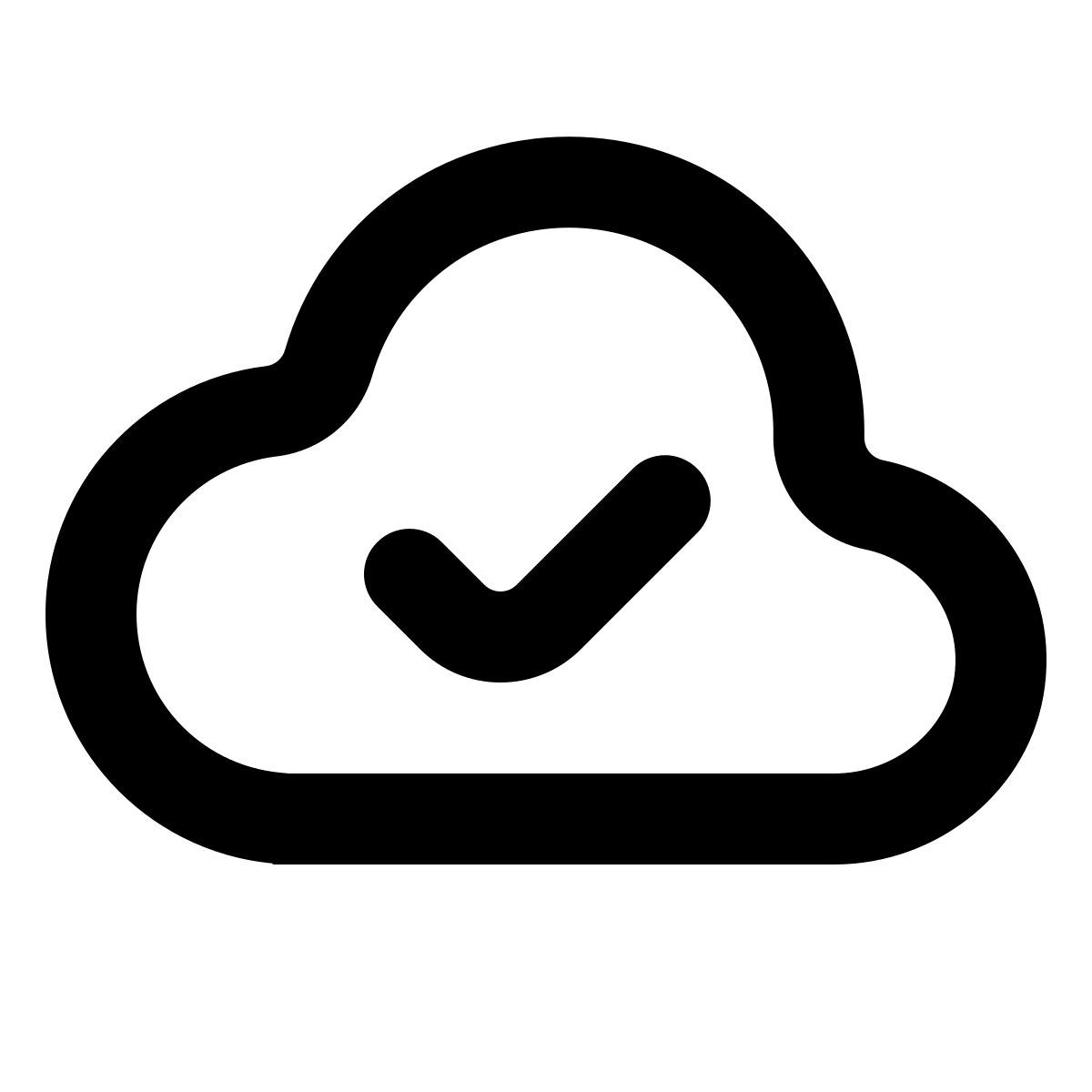 softteal line style nube comprobado icon