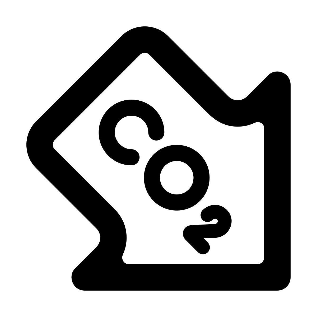softteal line style co2 reduction icon