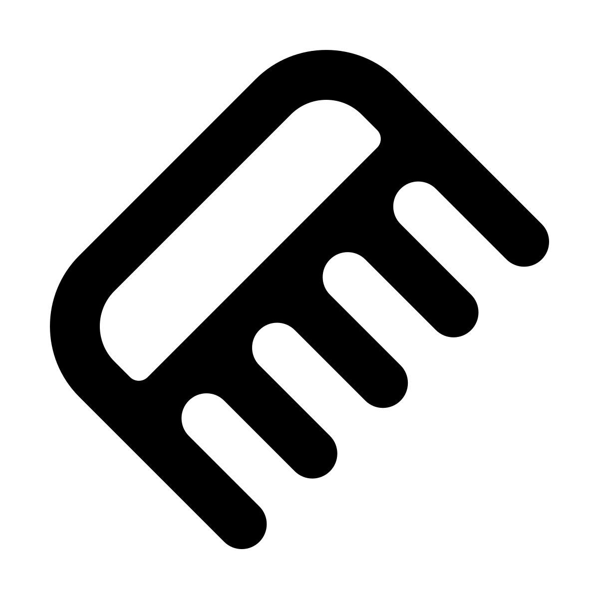 softteal line style comb icon