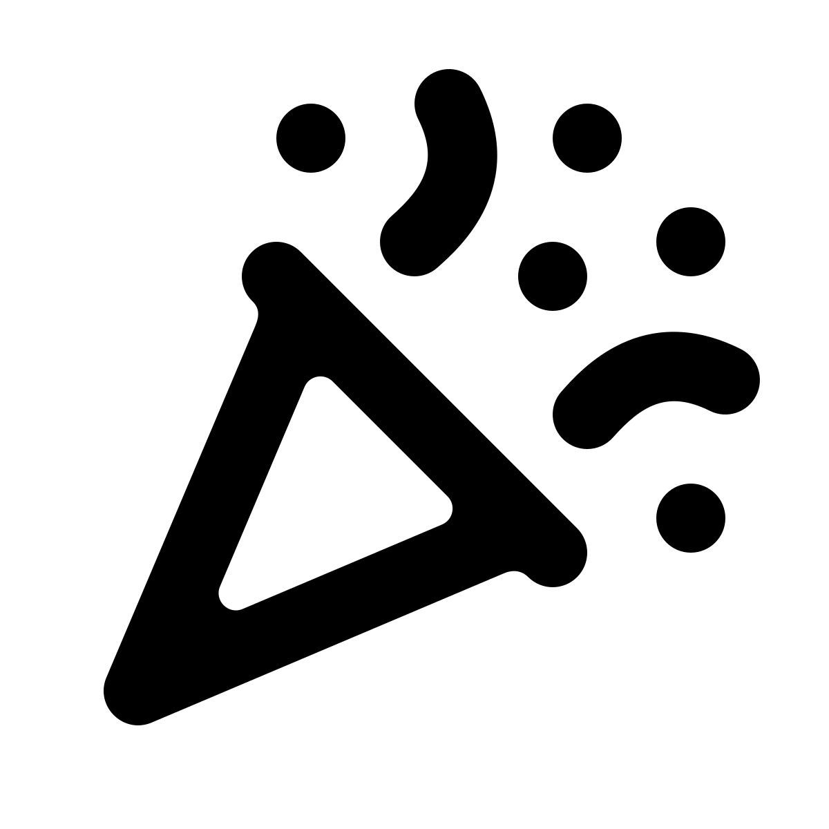 softteal line style confeti icon