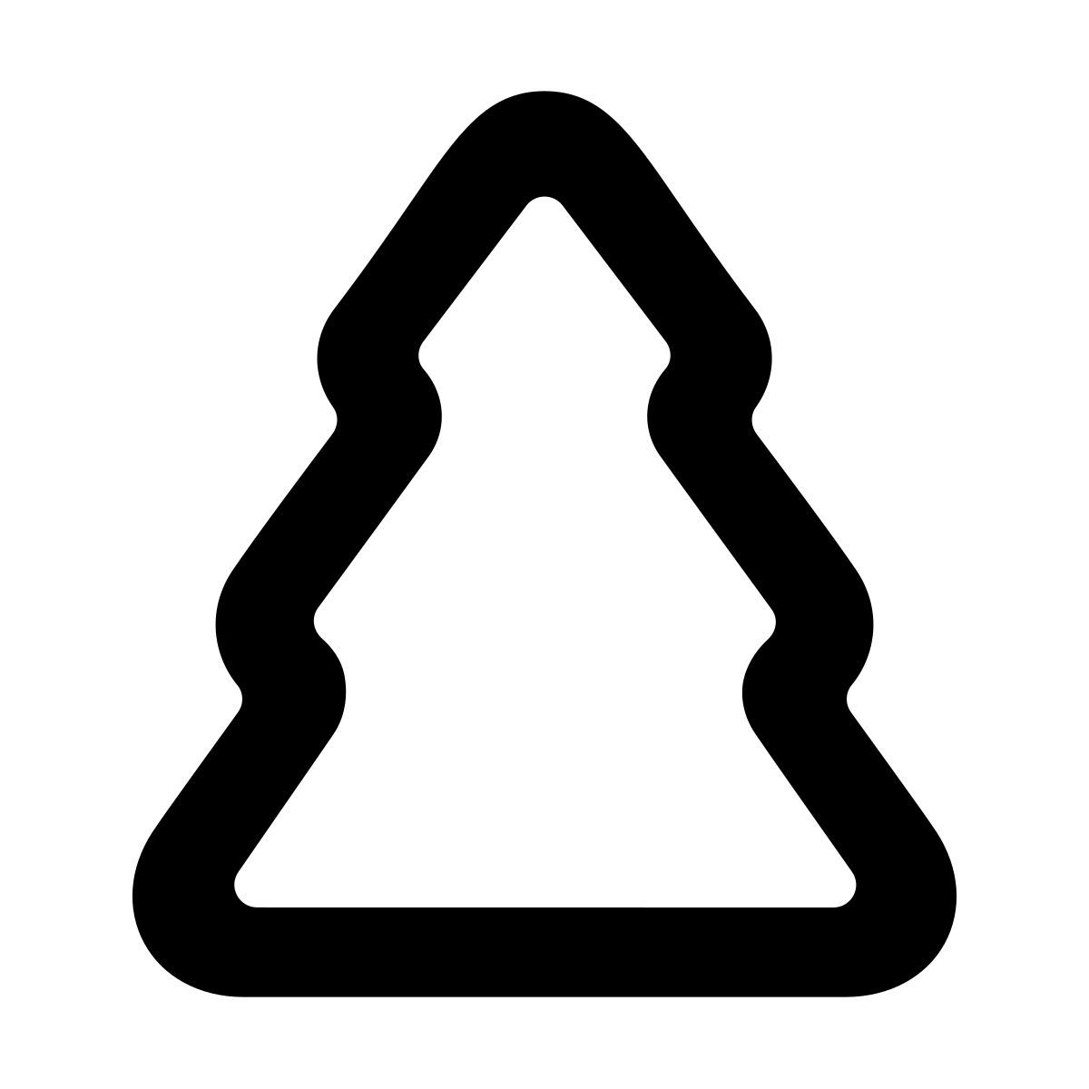 softteal line style árbol conífero icon