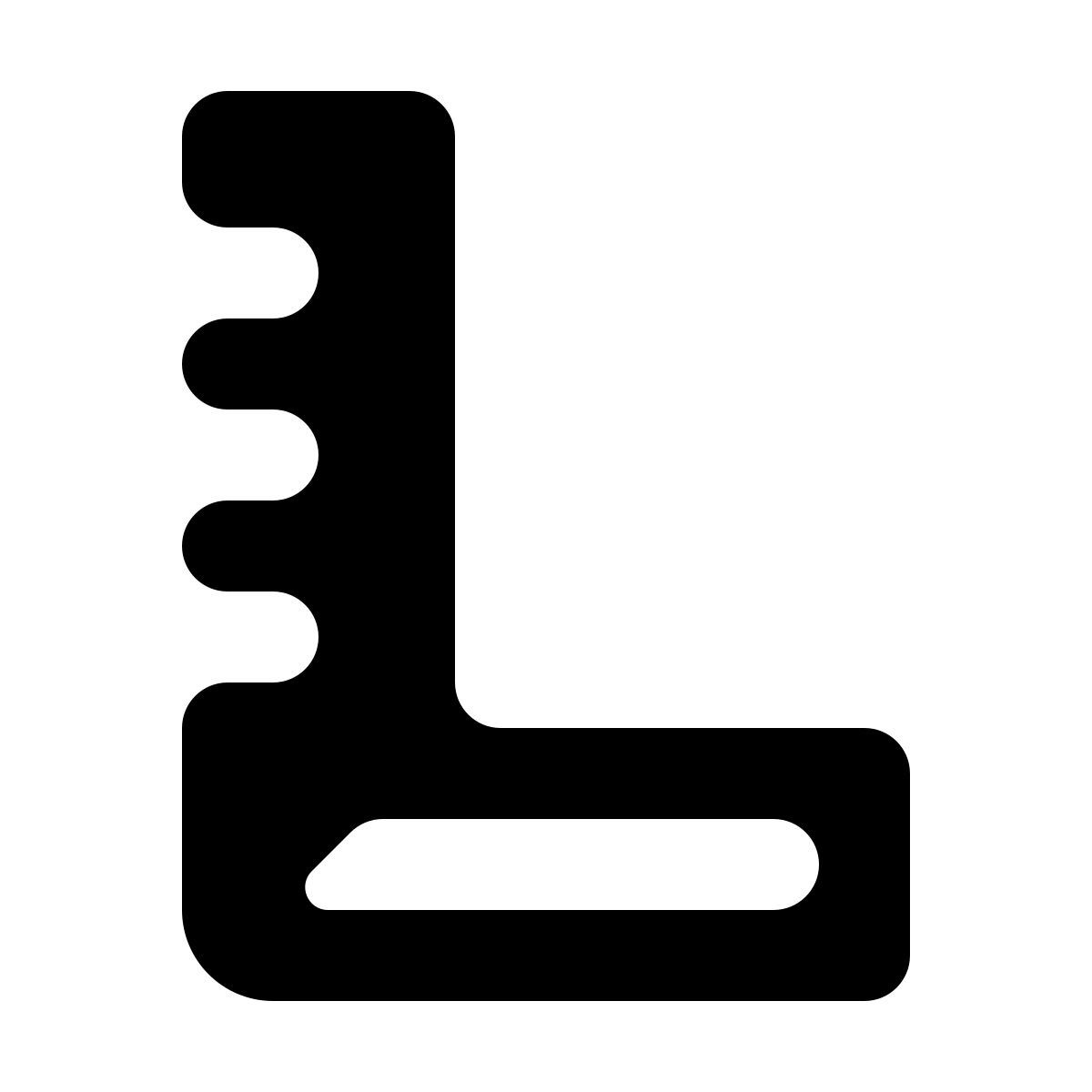 softteal line style construction carpenter ruler icon