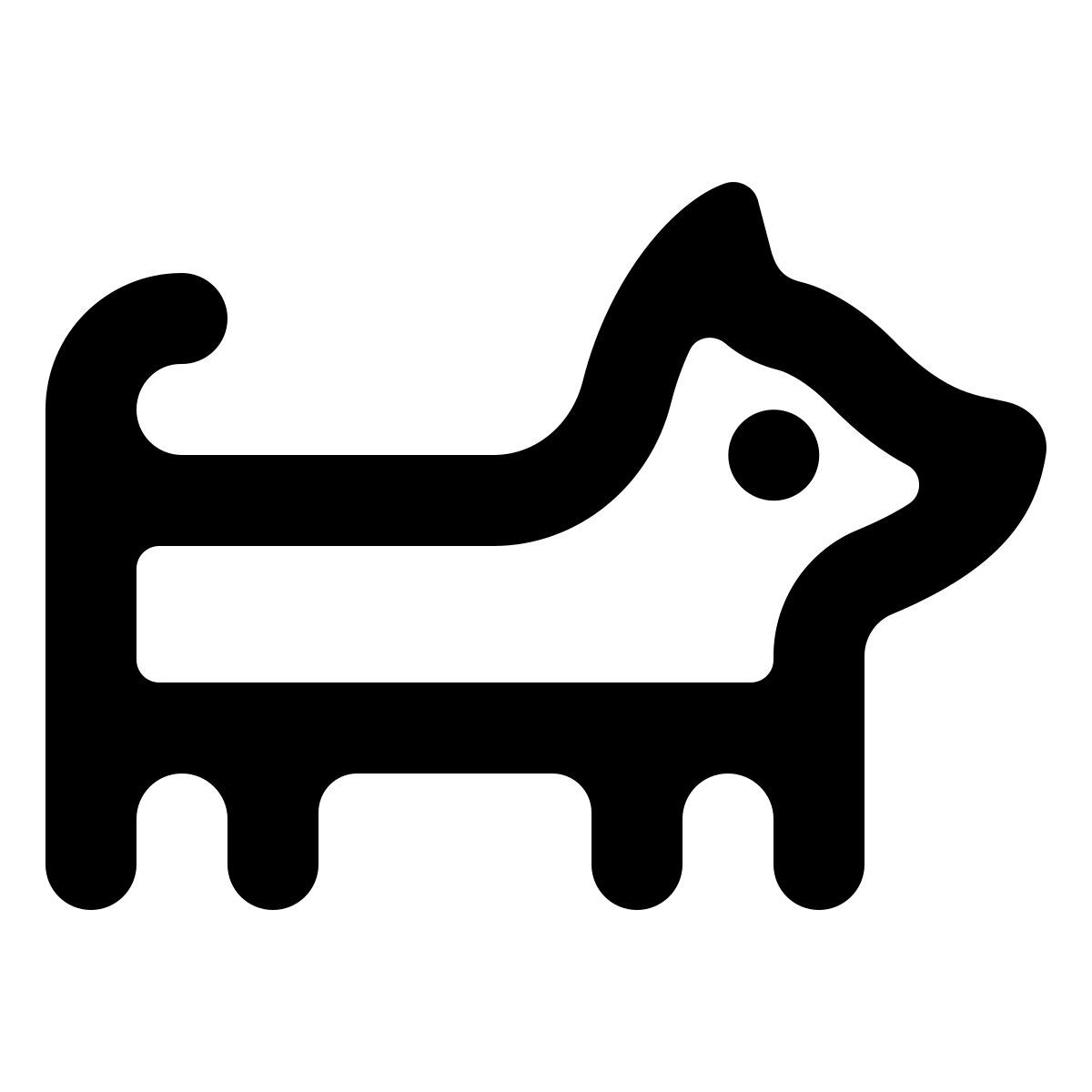 softteal line style corgi icon