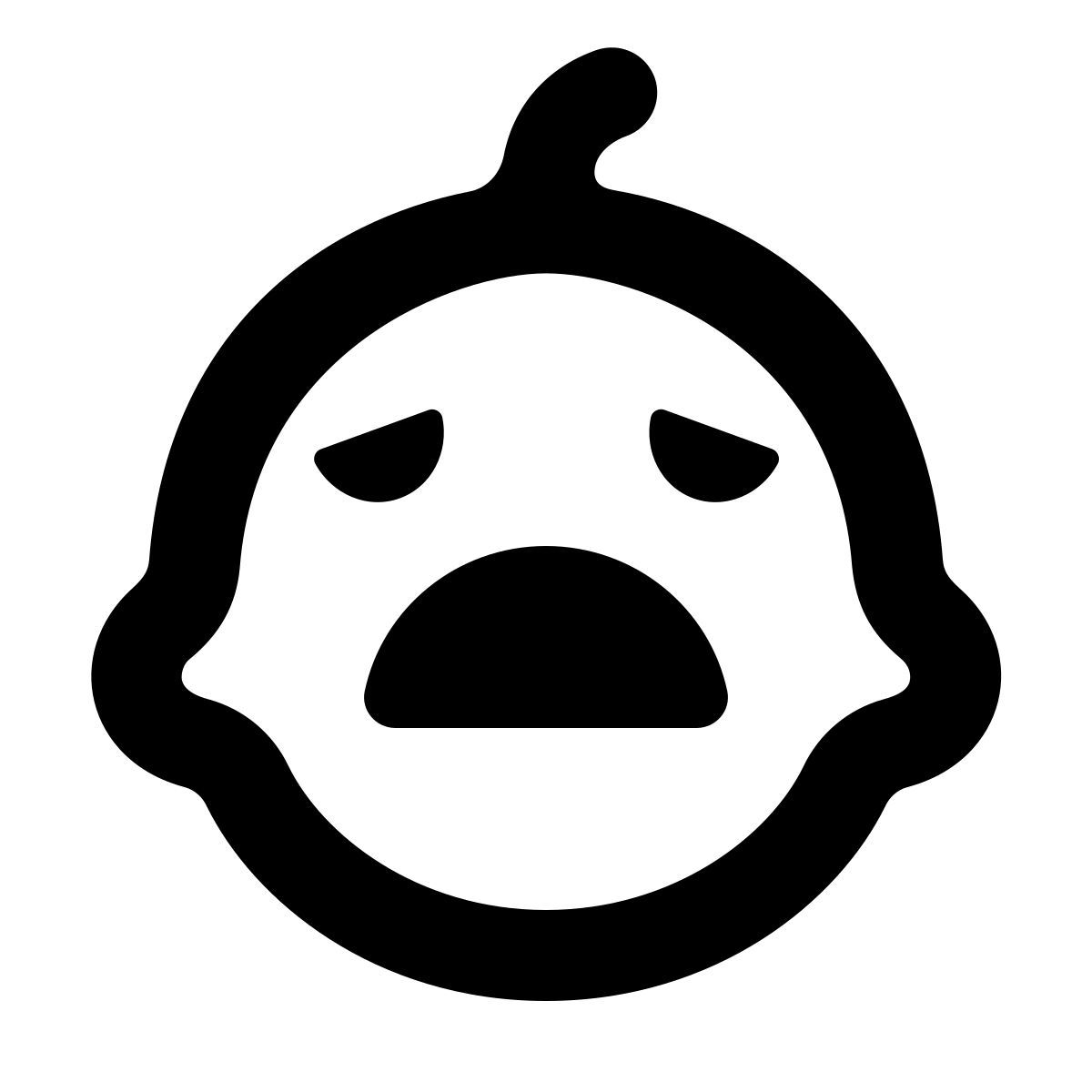 softteal line style 哭泣的婴儿 icon