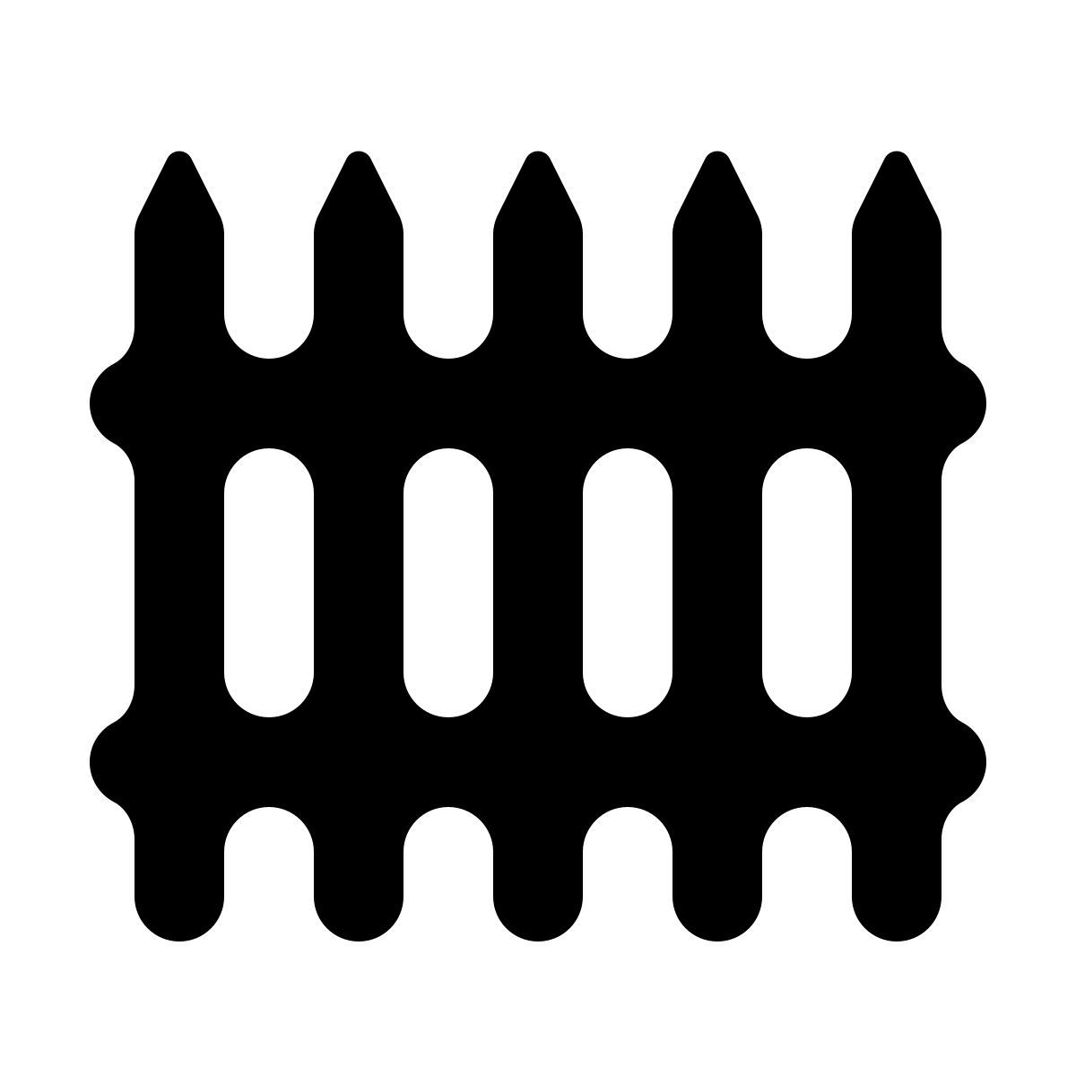 softteal line style деревянный частокол icon