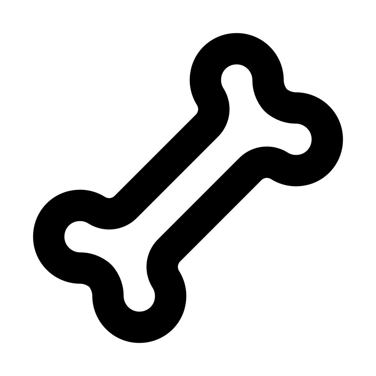 softteal line style 犬の骨 icon