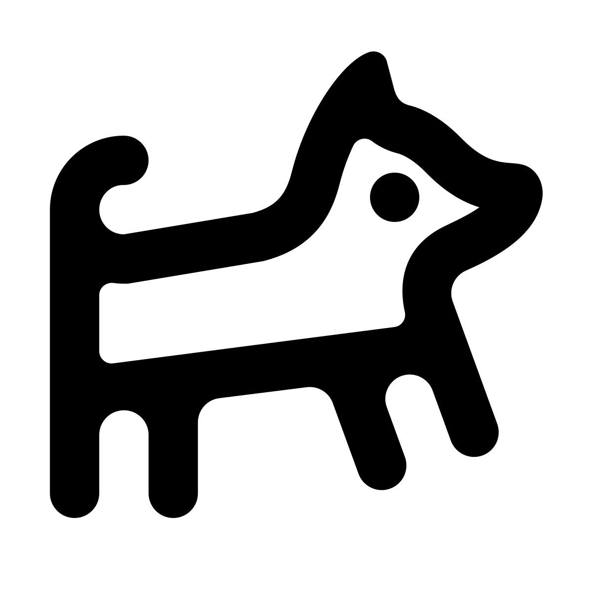 softteal line style parque para cães icon