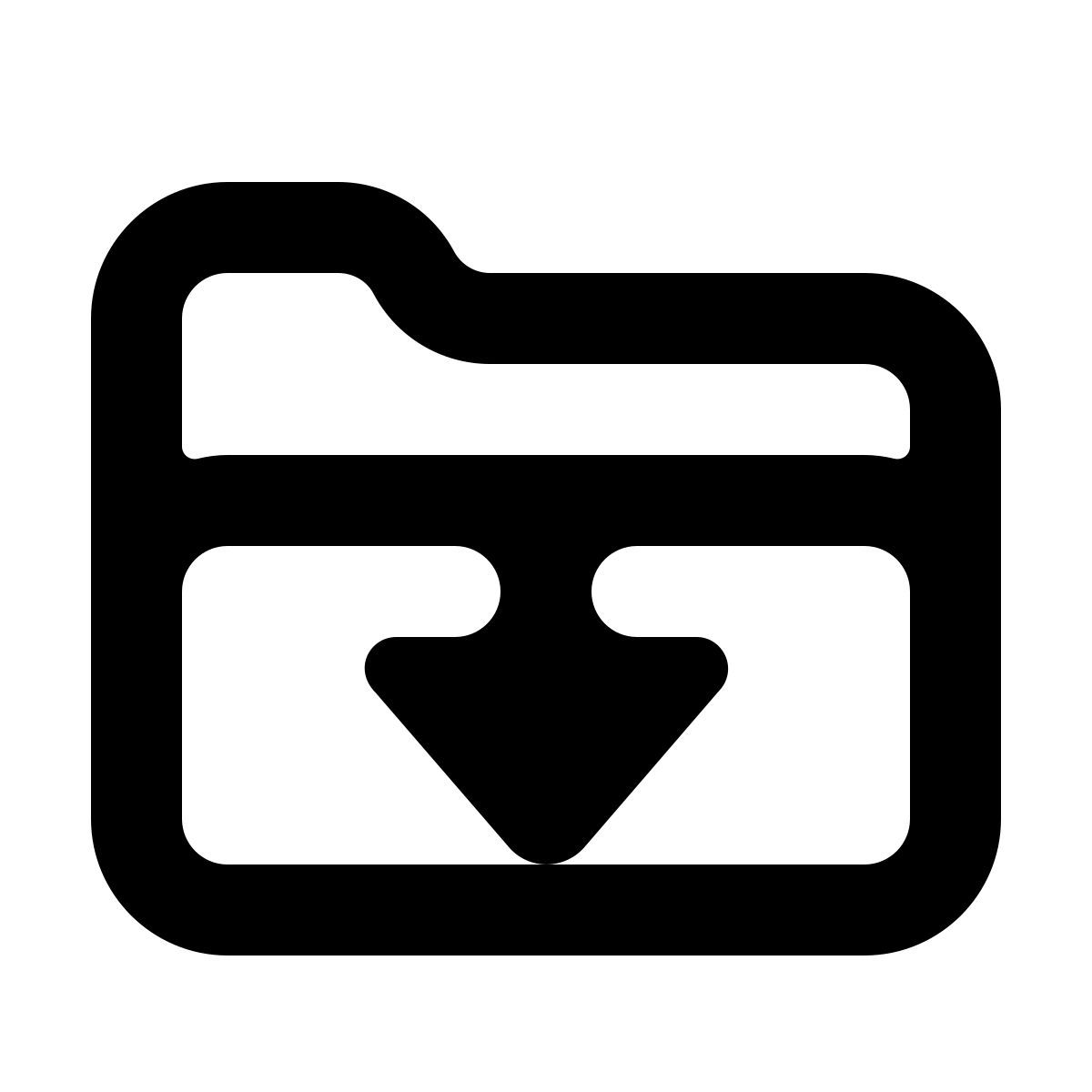 softteal line style cartella download icon