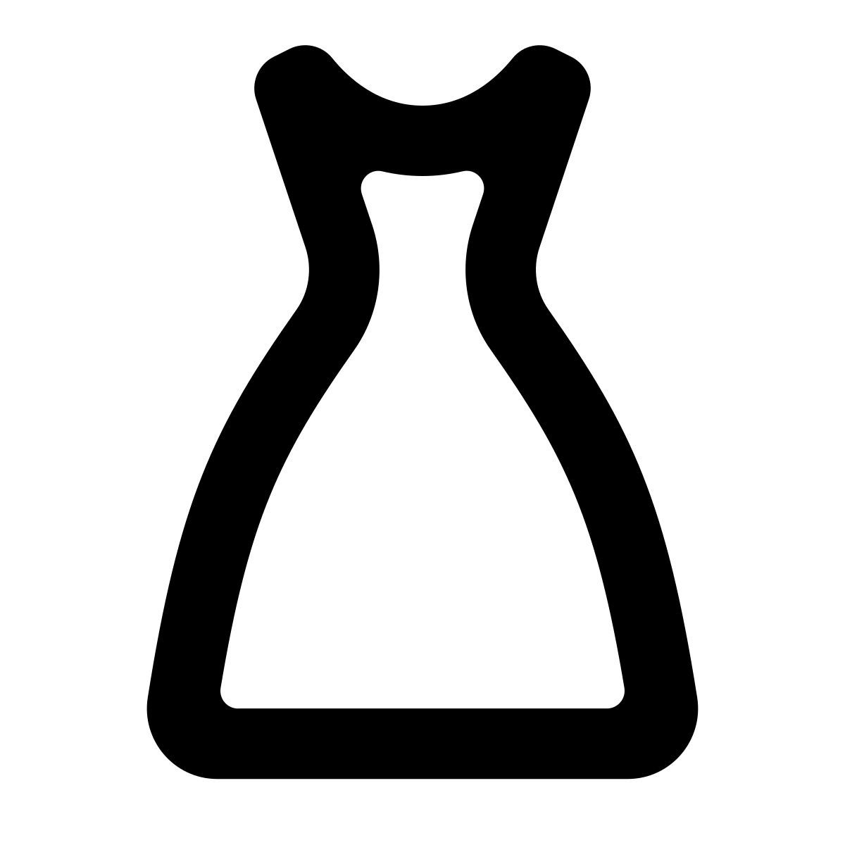 softteal line style kleid von vorn icon