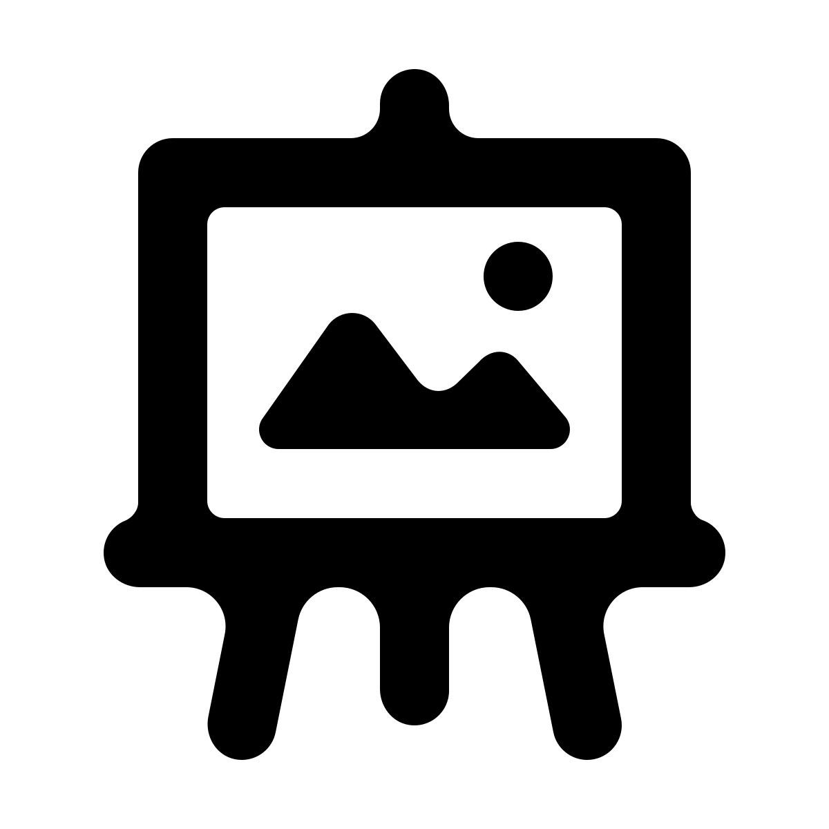 softteal line style 画架 icon