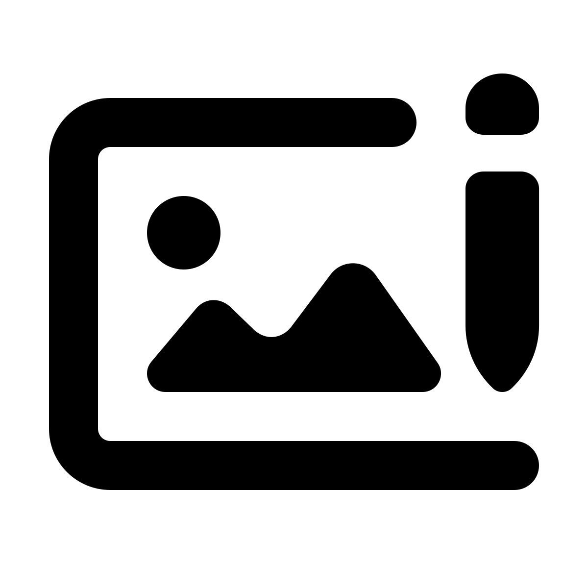 softteal line style edit image icon