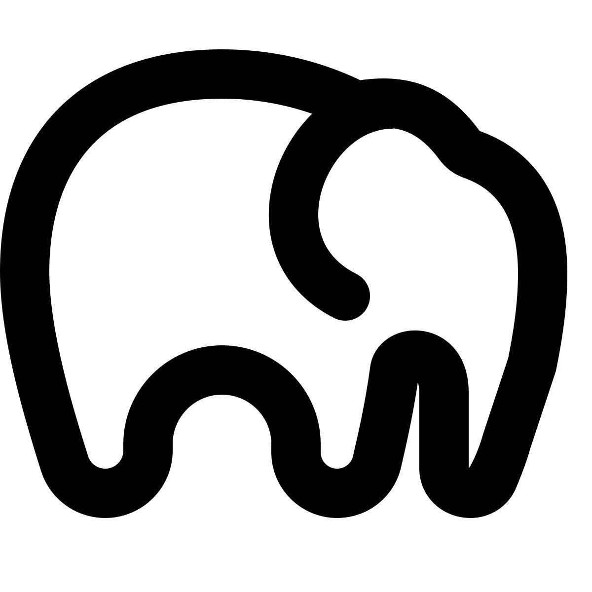 softteal line style слон icon