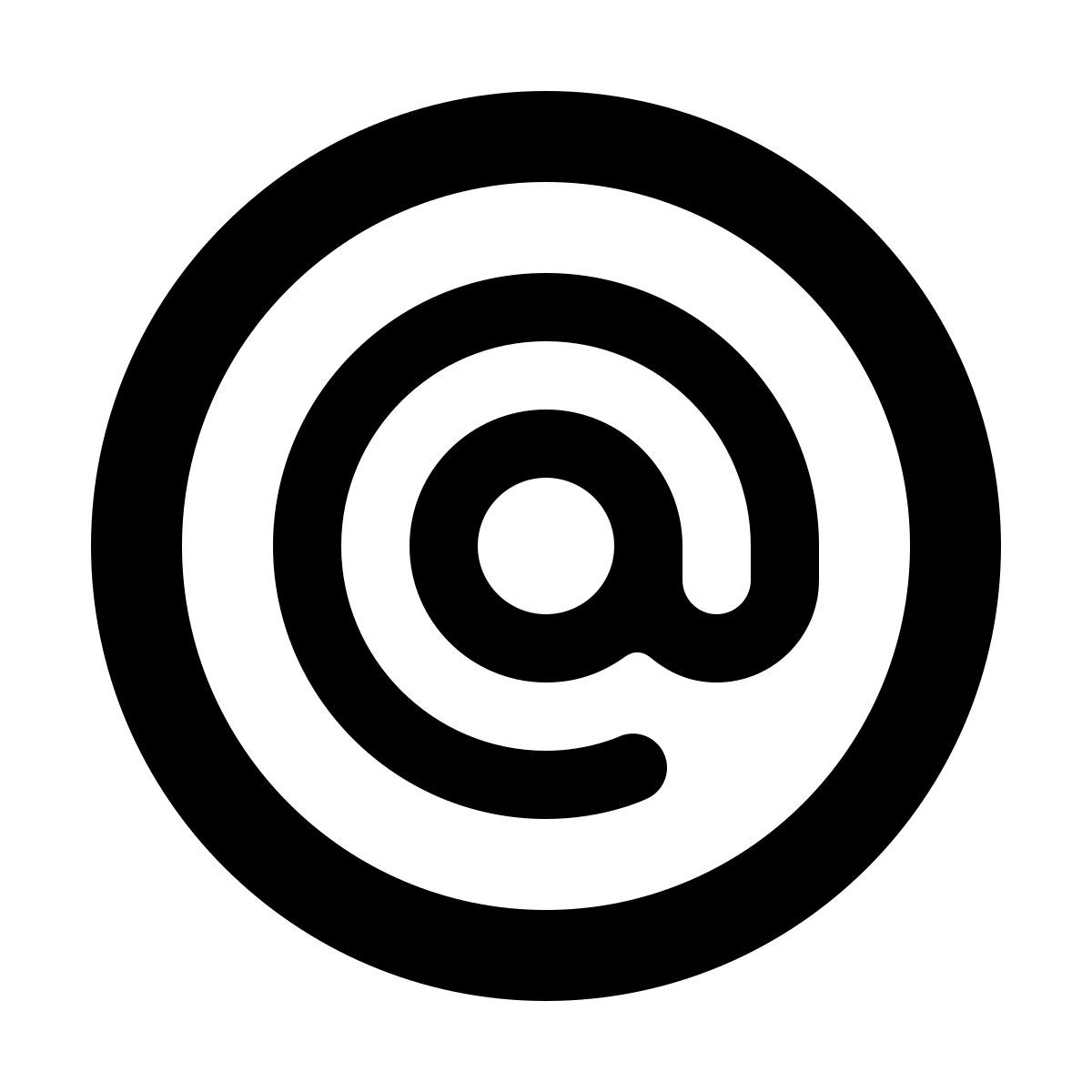 softteal line style 电子邮件sign icon