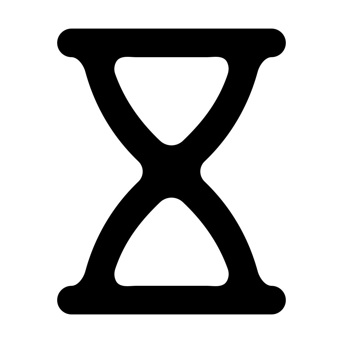 softteal line style пустые песочные часы icon