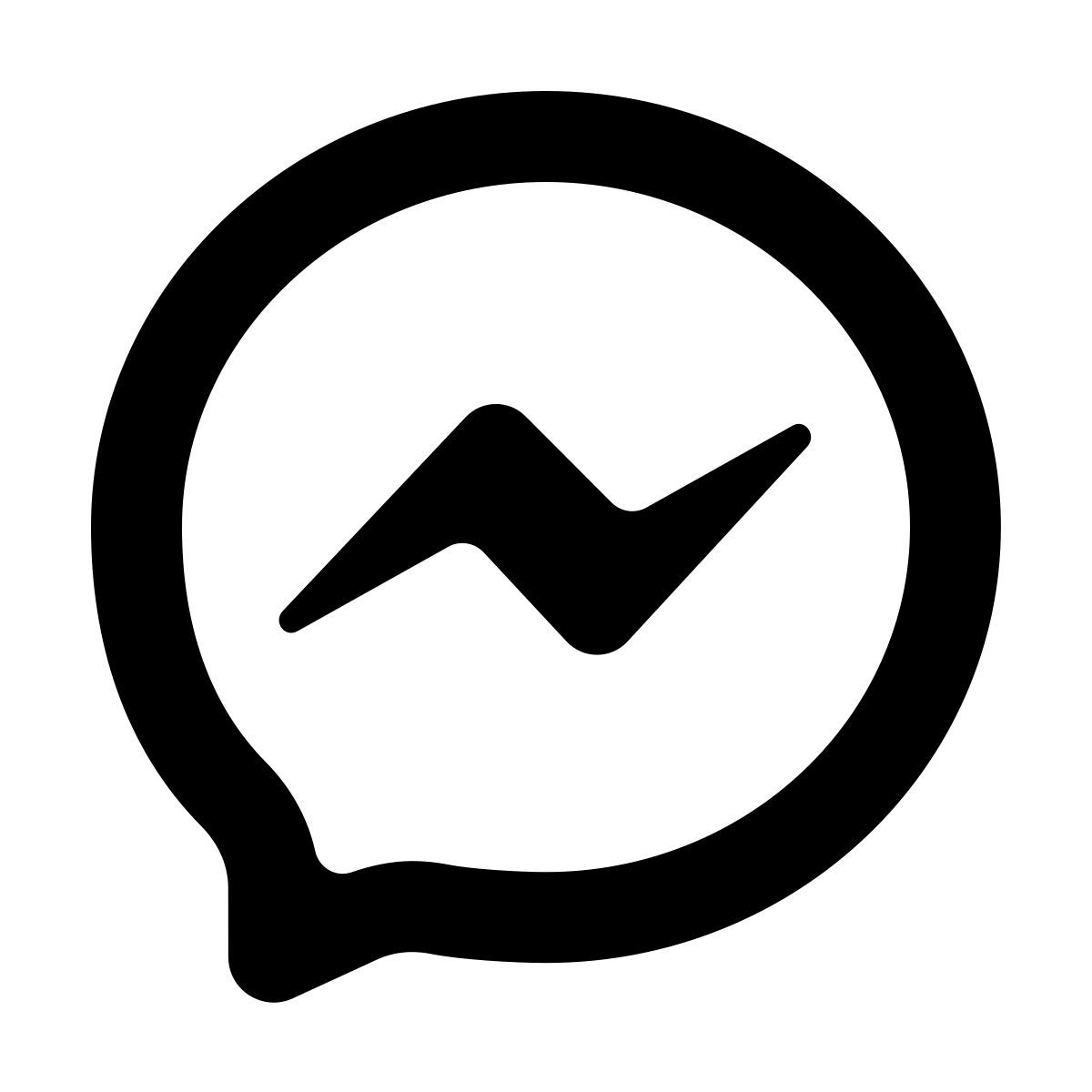 softteal line style facebook messenger icon