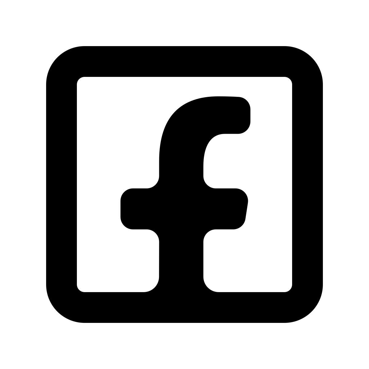 softteal line style facebook icon