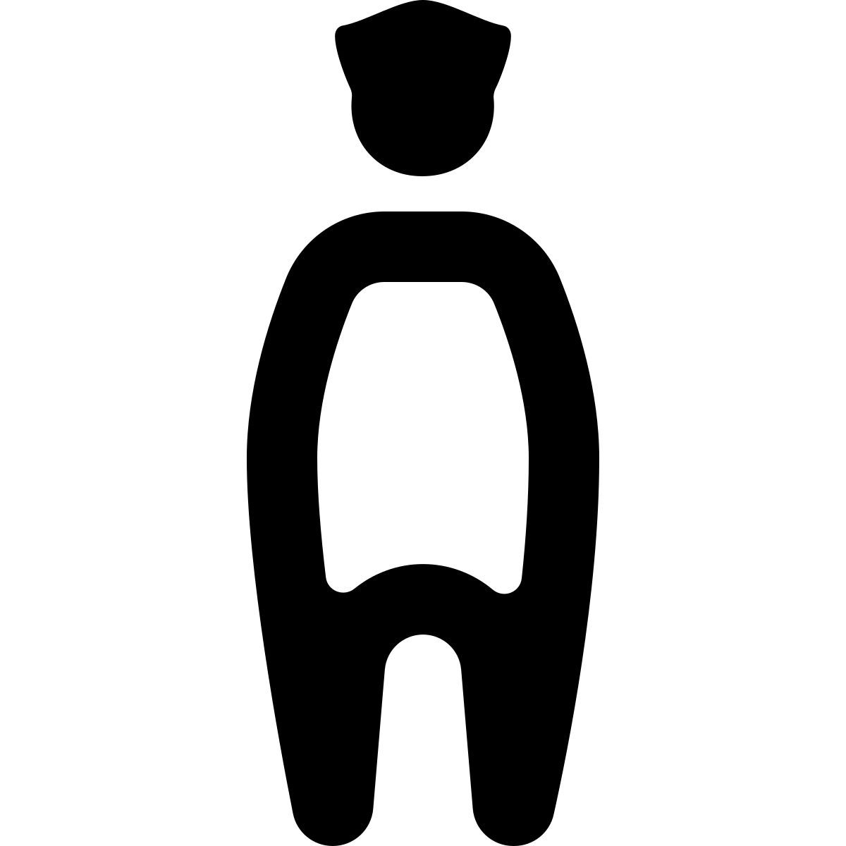 softteal line style толстый полицейский icon