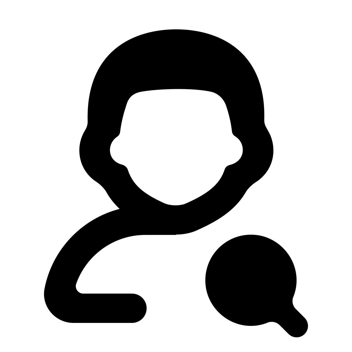 softteal line style trovare utente maschio icon