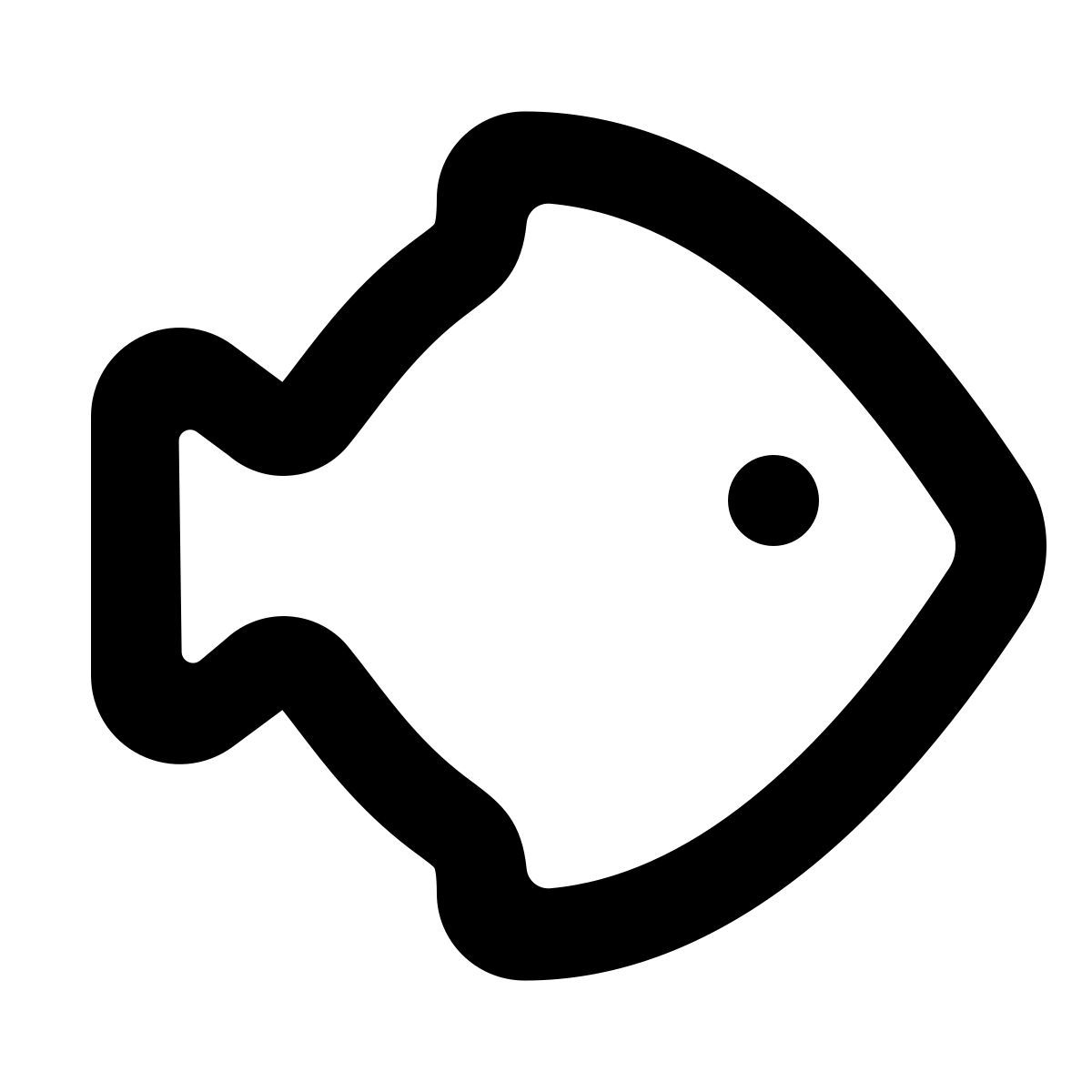 softteal line style peixe icon