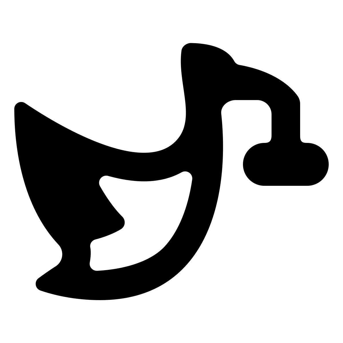 softteal line style летящий аист со свертком icon