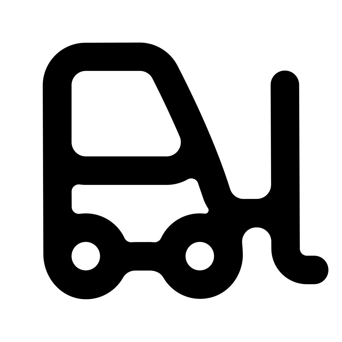 softteal line style 지게차 icon