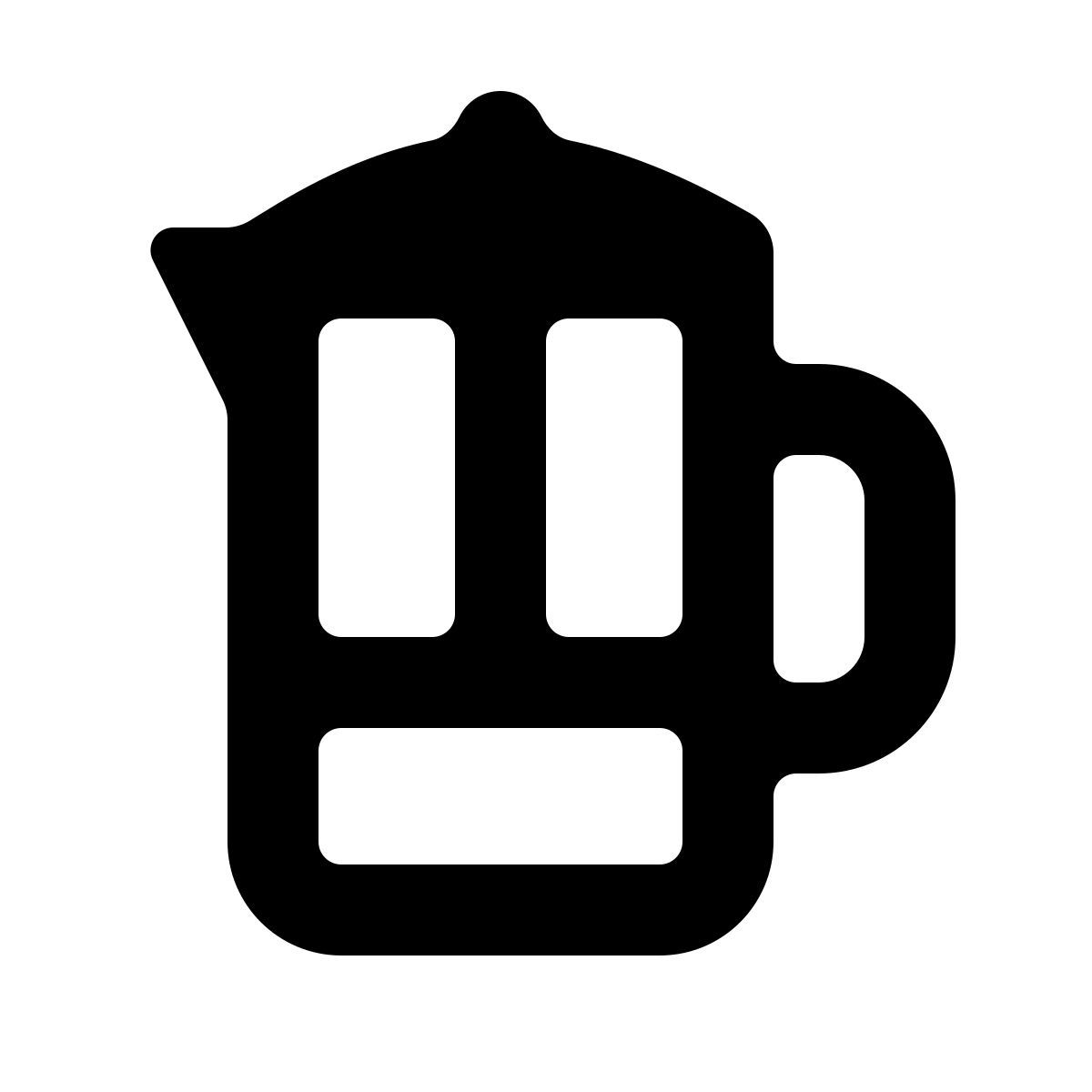 softteal line style pressstempelkanne icon