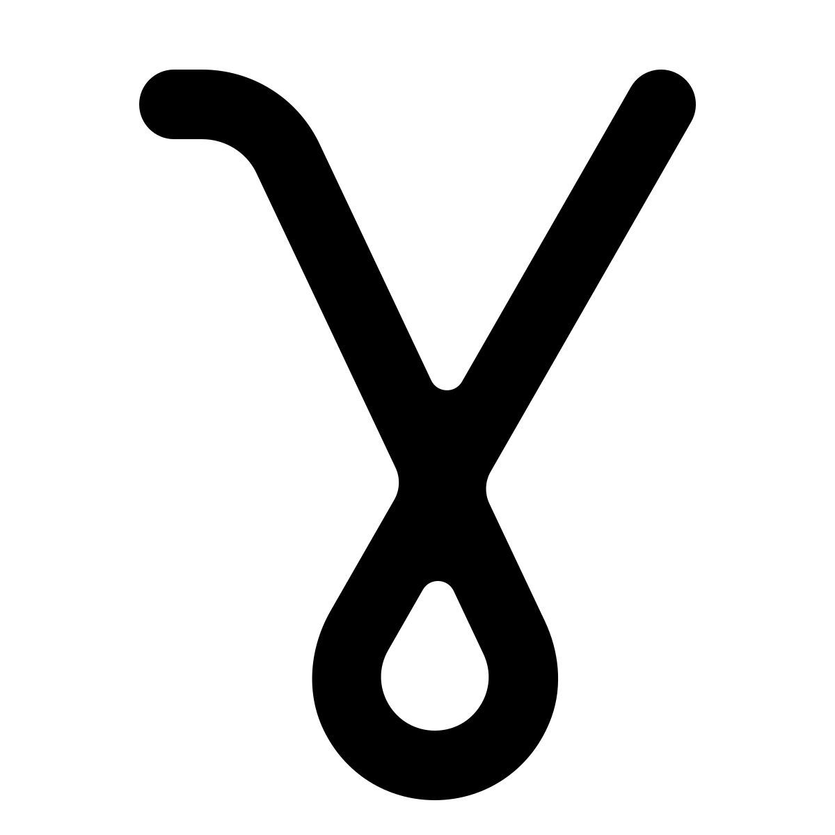 softteal line style gamma icon