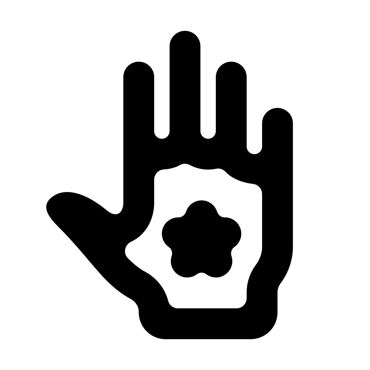 softteal line style garden gloves icon