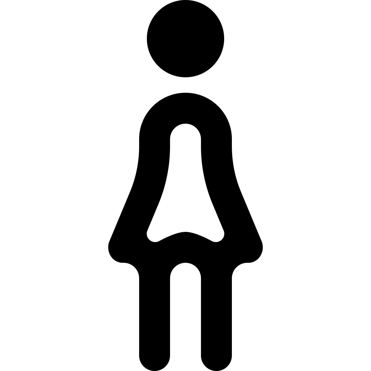 softteal line style 소녀 icon