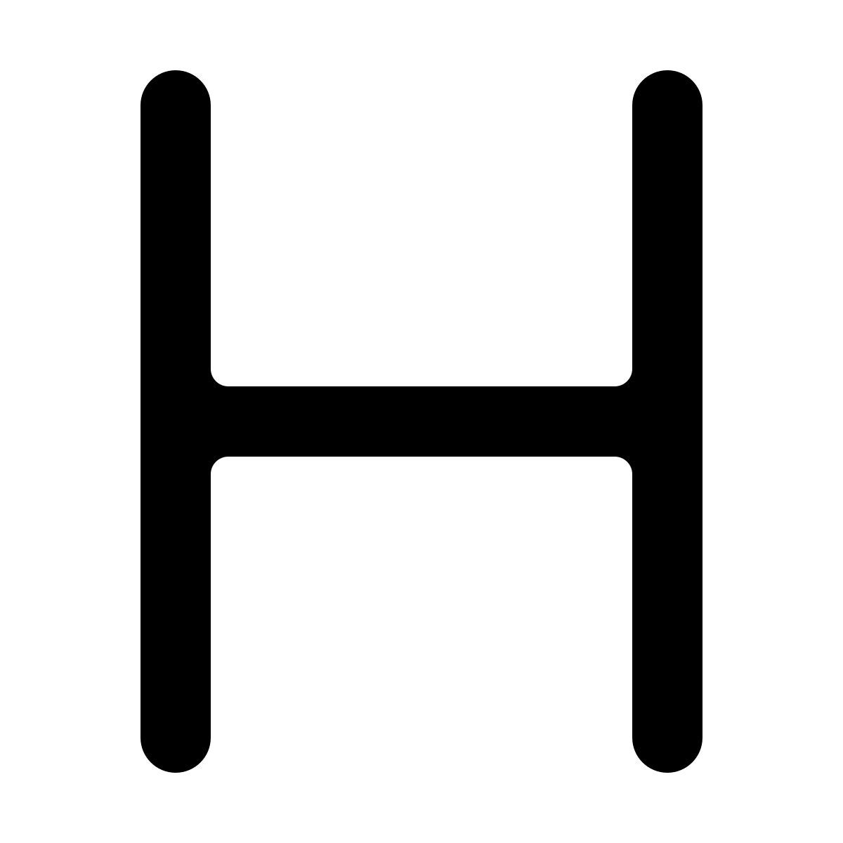 softteal line style h icon