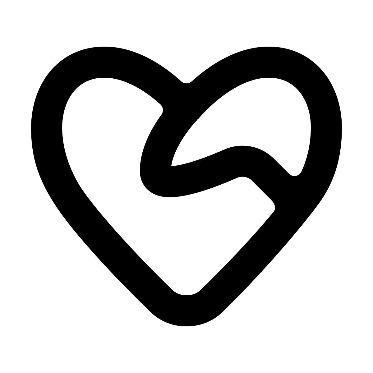 softteal line style 핸드 셰이크 심장 icon