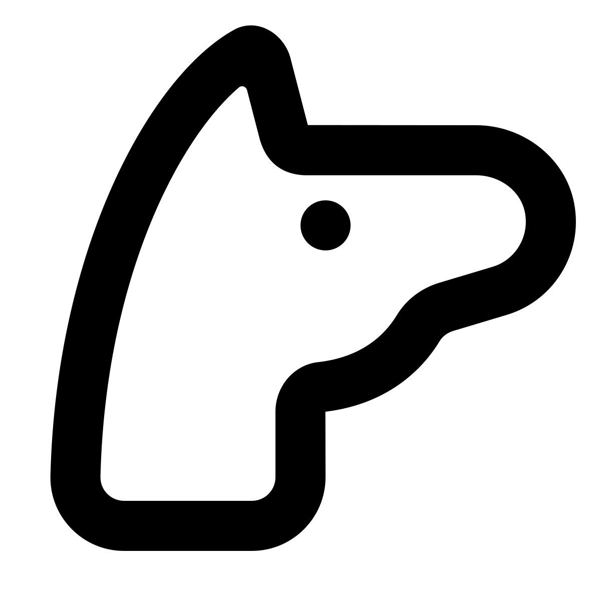 softteal line style лошадь icon