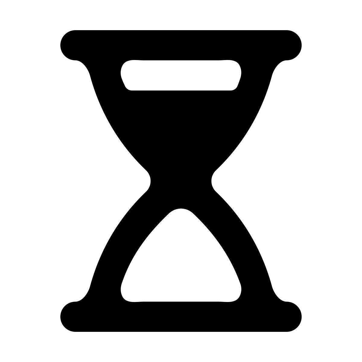 softteal line style песочные часы с песком сверху icon